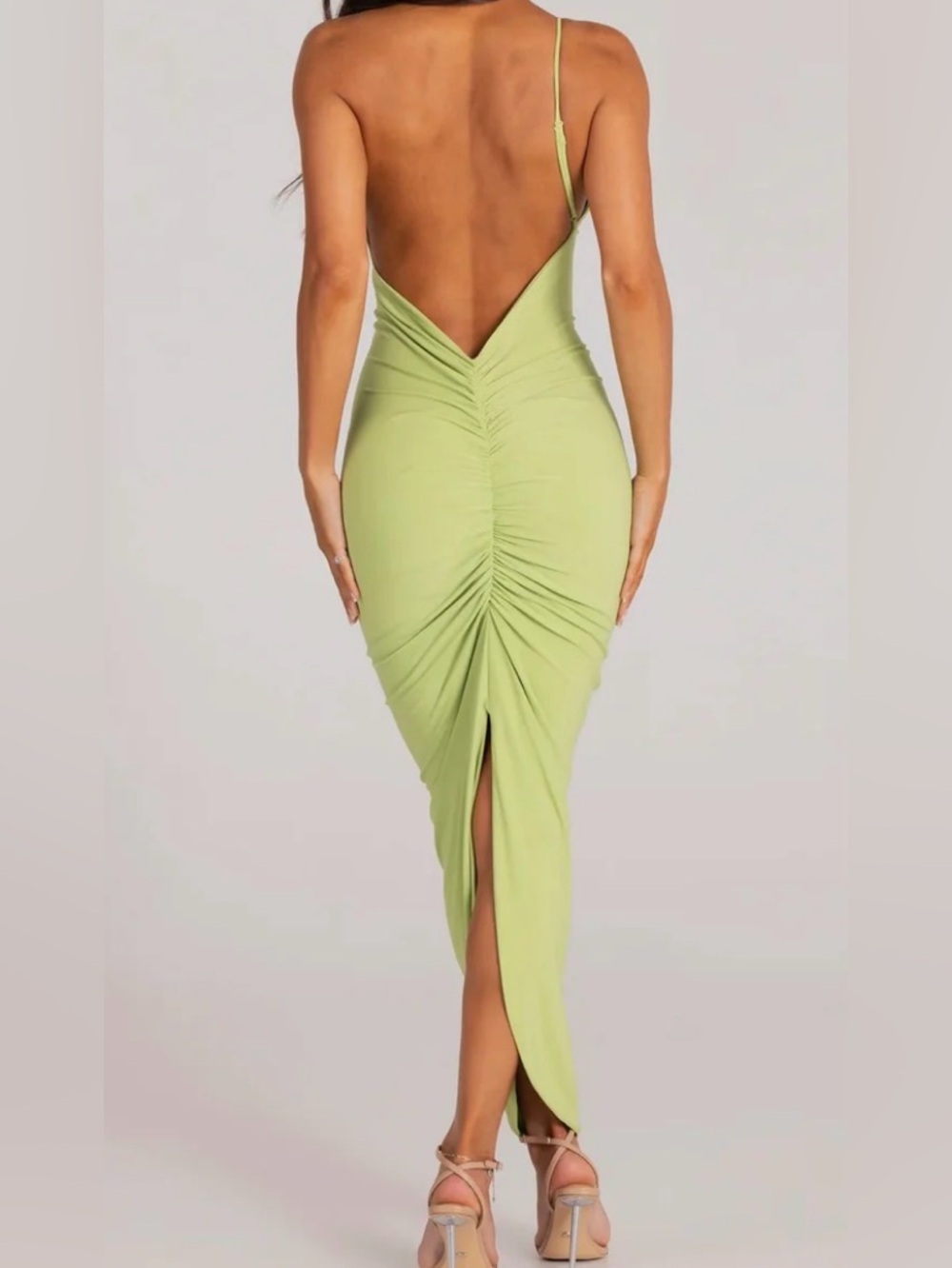 Mélani Lydia Dress - Lime - Picture 2 of 6